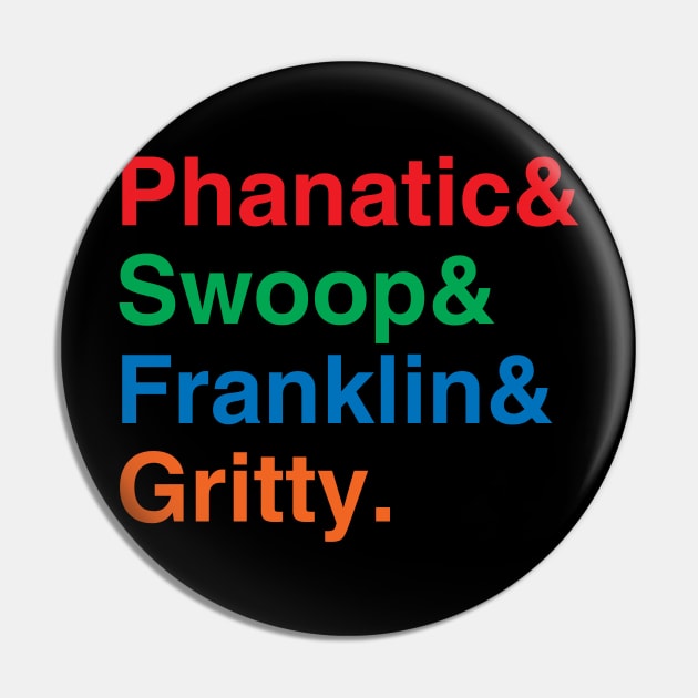 Philly Mascots List Pin by GloopTrekker