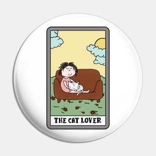 The cat lover - funny tarot cat Pin