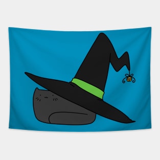 Witch Hat Black Cat Tapestry