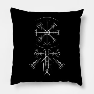 Viking Protection Symbol, Norse, celtic, Vegvisir, nordic Pillow