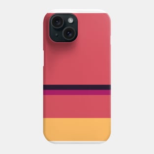 A pleasant incorporation of Licorice, Jazzberry Jam, Brick Red, Dark Peach and Butterscotch stripes. Phone Case