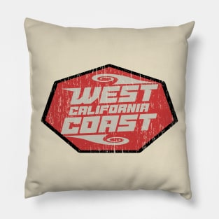 California West Coast Surf distressed Pillow