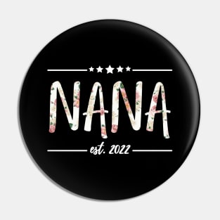 Nana Est 2022, floral Print Pin