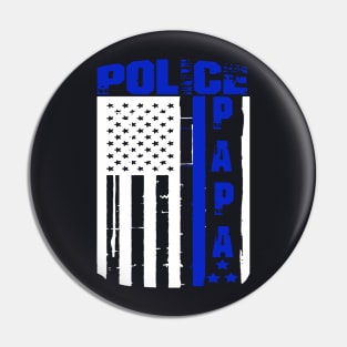 Father Day Police Papa Pin