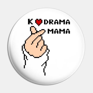 KDrama Mama 8bit Pin