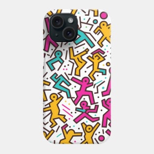 People in Panic - Graffiti Abstract Art Phone Case