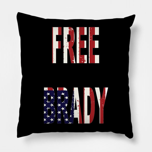 free brady american flag design Pillow by DESIGNBOOK