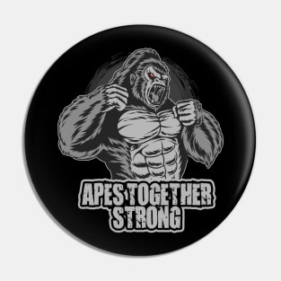 Apes Together Strong Gme Amc Ape Gorilla To the moon Pin