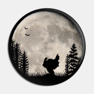 Romantic turkey with bat at night in the moonlight Pin