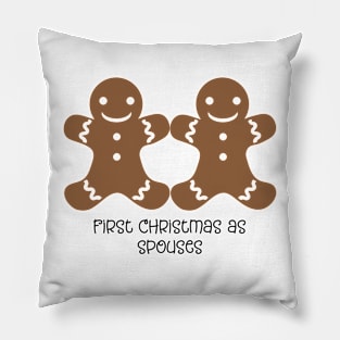 First Christmas as spouses Pillow