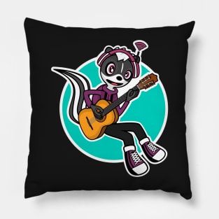 Melody the Guitarist Skunk (Variant 2) Pillow