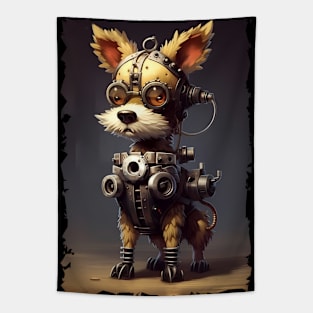 Steampunk Dog Tapestry