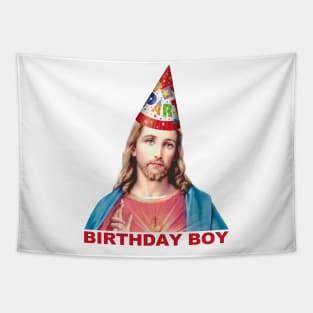 Christmas Jesus Birthday Boy Tapestry