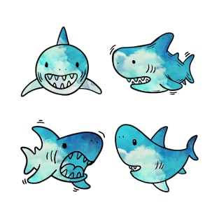 cute shark watercolor pack T-Shirt