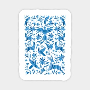 Mexican Otomí Design in Light Blue Magnet