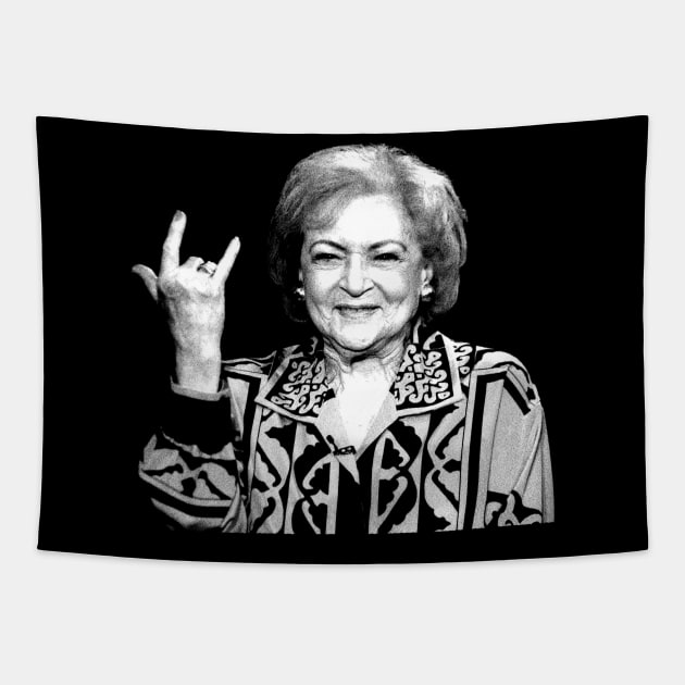 Betty White /// Punk Tapestry by HectorVSAchille