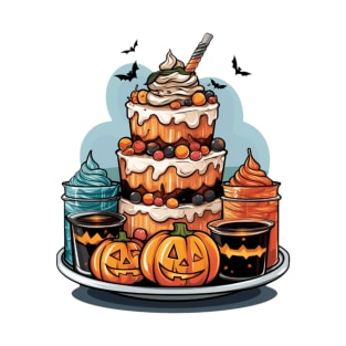 Enchanting Eats Delight in a Halloween Dessert Journey T-Shirt