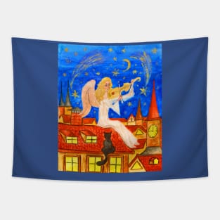 Angel with violine Tapestry