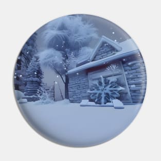 Christmas Snowing Pin