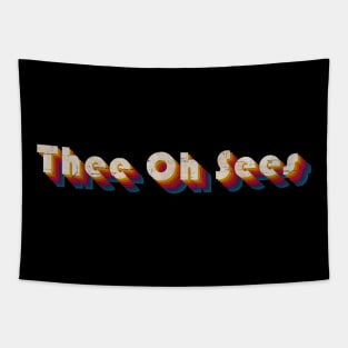 retro vintage Thee Oh Sees Tapestry