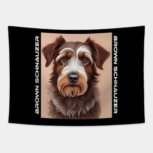 Brown Schnauzer Tapestry