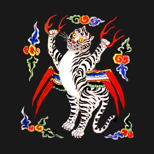 Korean White Tiger of the West by The Witch's Wolf