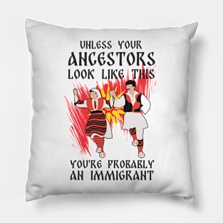 Unless Your Ancestors Look Like This - Macedonia Pillow