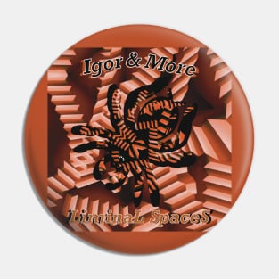 Igor & More Tarantula Liminal Spaces Orange Pin