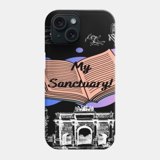 My Sanctuary! Books/Reading Illustration Phone Case