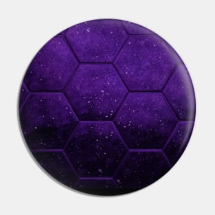 Purple Watercolor Galaxy Art Pin