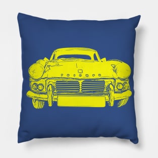 Triumph Spitfire 4 Mk2 1960s classic car yellow inversion Pillow