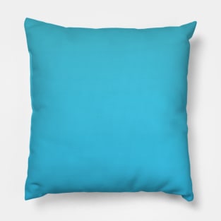 Aqua to Turquoise Blue Ombre Fade Sunset Gradient Pillow