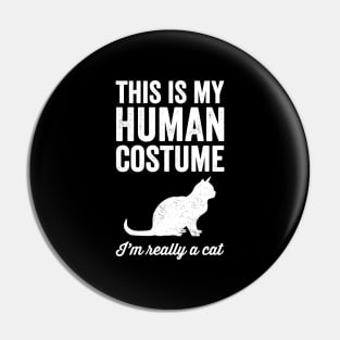This is my human costume I'm really a cat Pin