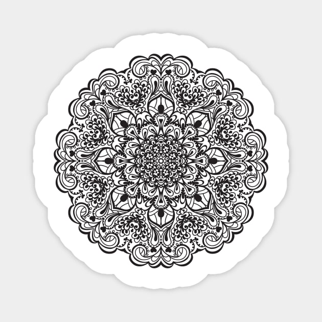 Mandala Magnet by ghjura