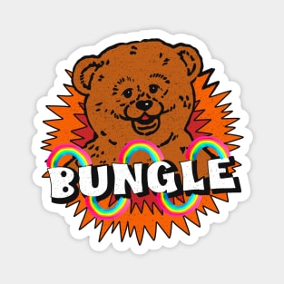 Retro _80s TV Rainbow Bear Bungle Magnet