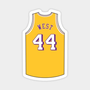 Jerry West Los Angeles Jersey Qiangy Magnet