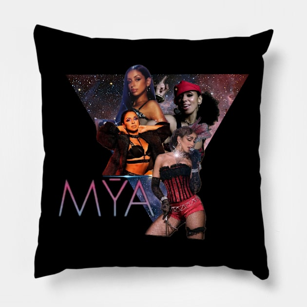 Faces of Mya Pillow by The Store Name is Available