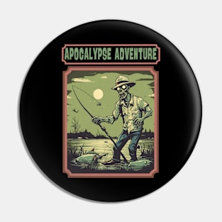 Zombie fishing adventure Pin