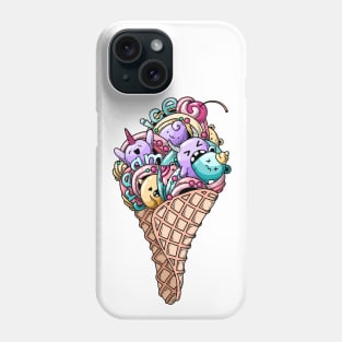 Monsters ice cream Phone Case