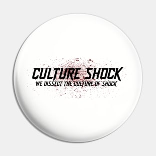Culture Shock Logo White Pin