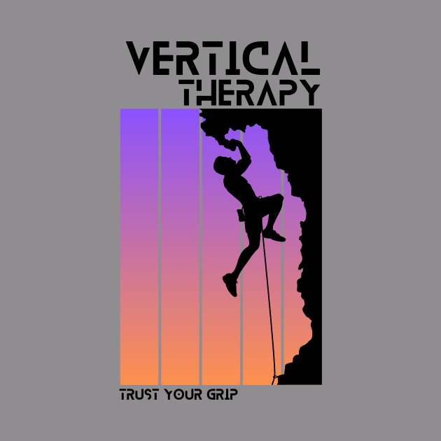 Vertical Therapy - Trust your grip | Climbers | Climbing | Rock climbing | Outdoor sports | Nature lovers | Bouldering by Punderful Adventures