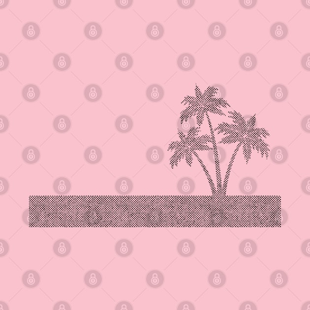 Palm Tree Vintage Style Mid Century Modern MCM 50s Retro by FruitflyPie