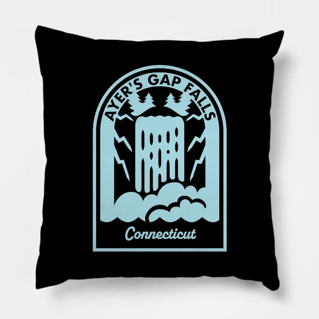 Ayers Gap Falls Connecticut Pillow by HalpinDesign