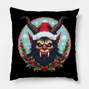 Krampus Ugly Christmas Sweater Pillow