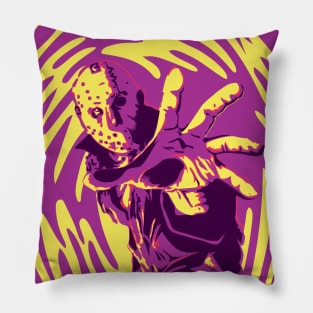 psychedelic Friday 13th  Be Careful Pillow