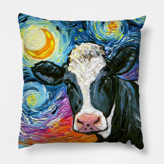 Holstein Night Pillow by sagittariusgallery