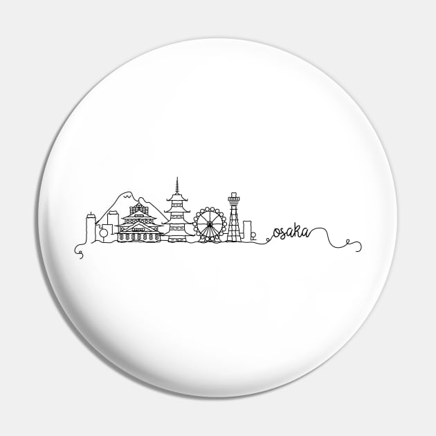 Osaka City Signature Pin by kursatunsal