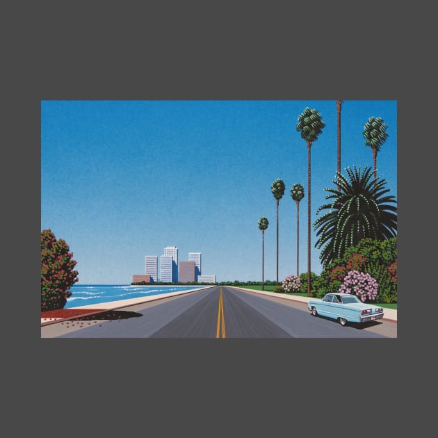 Hiroshi Nagai - Southern Freeway by Hiroshi Nagai by QualityArtFirst