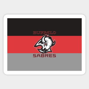 buffalo sabers reverse retro Sticker for Sale by Hungry Hungry Buffalo