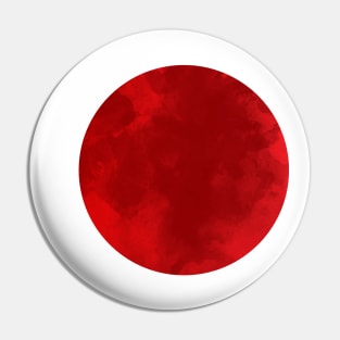 Watercolor Japan Flag Pin